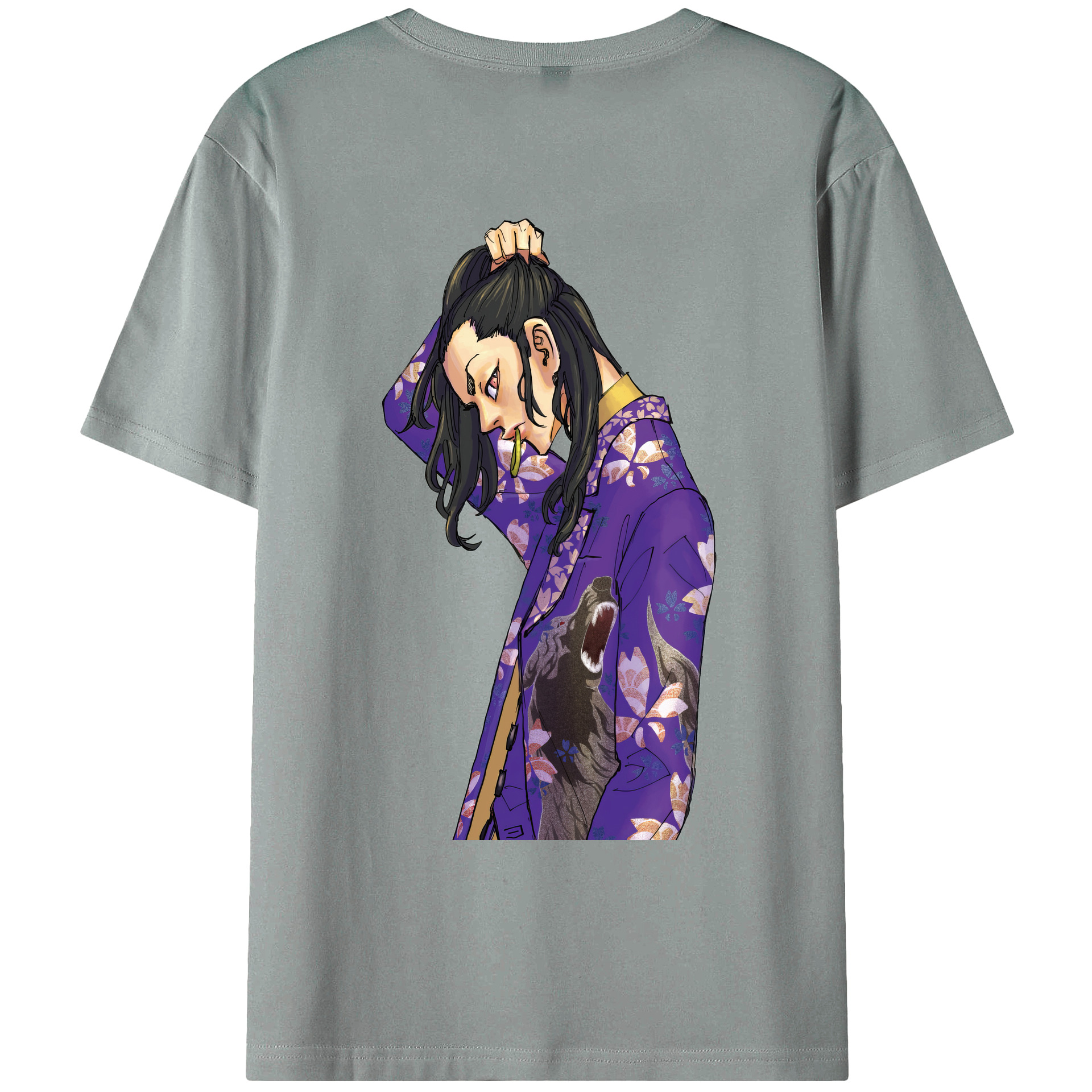 （画像用） 東京リベンジャーズ Tokyo Revengers 綿100％ メンズ半袖Tシャツ（バックプリント） 通気性